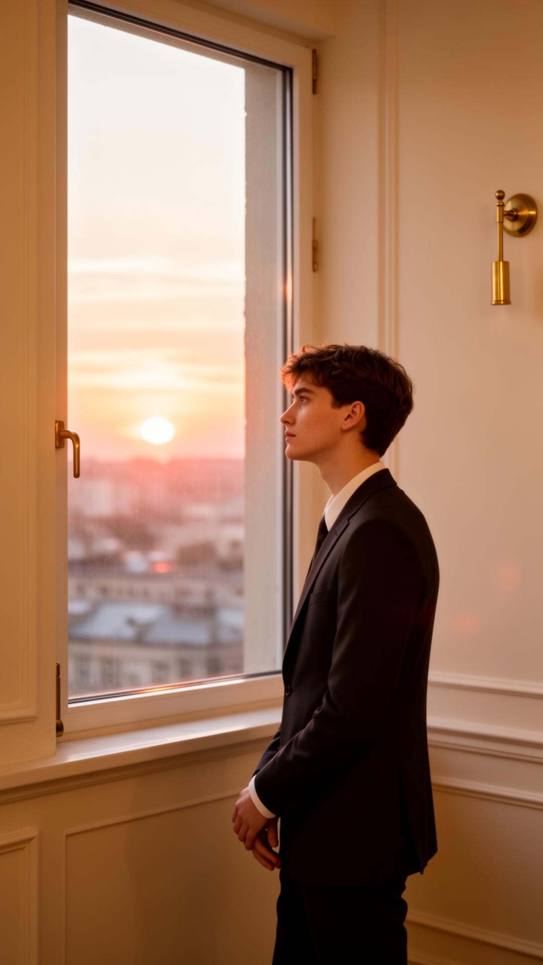 Reflective moment by the window